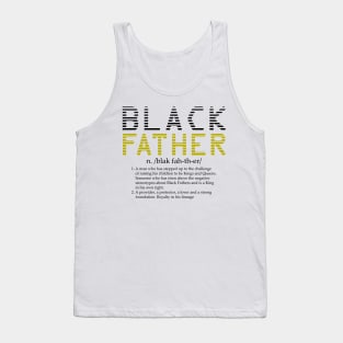 Black Father Definition Tank Top